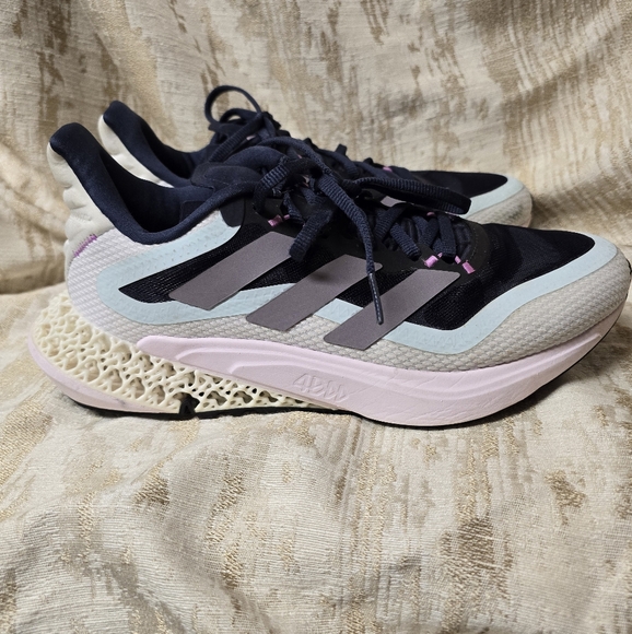 ADIDAS 4DFWD PULSE 2 Women's Running Shoes-Shadow Navy/Matt Purple Met Sz8 - Picture 6 of 16